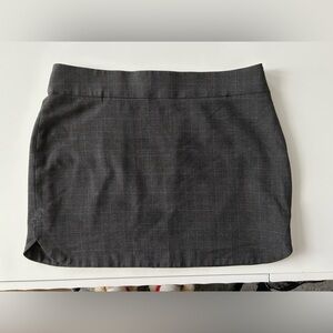 Zara Charcoal Checkered Skirt